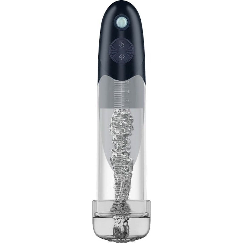 BathFun Automatic USB Waterproof Penis Pump w Magic Sleeve
