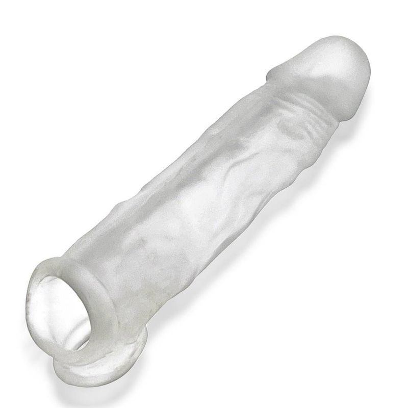 OxBalls Dicker Ultra-Slim Cocksheath Clear - Adds 1-1.5 Inches