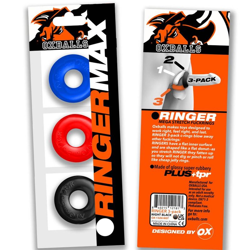 Oxballs Ringer Max 3-Pack – Thicker Grip, Bigger Boost