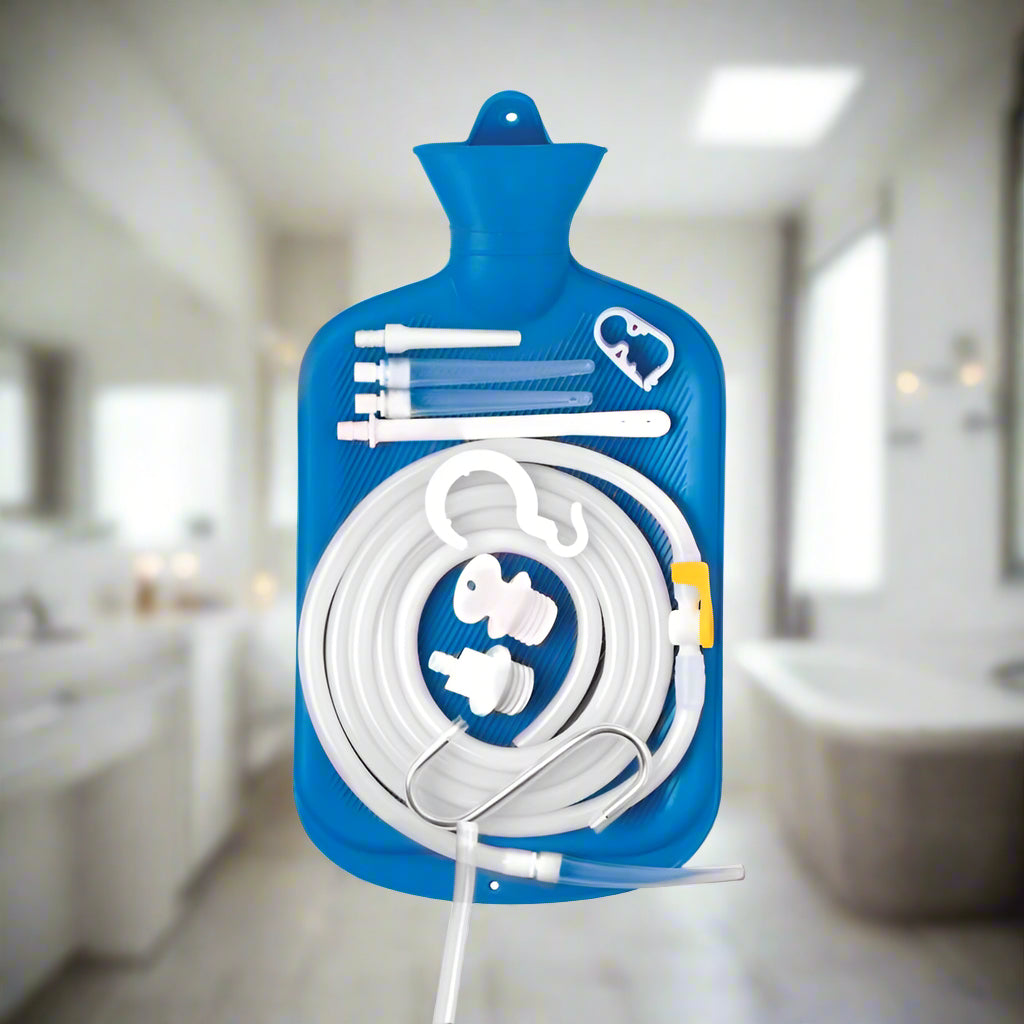 Deluxe Shower Enema Bag and Nozzle Kit CleanStream