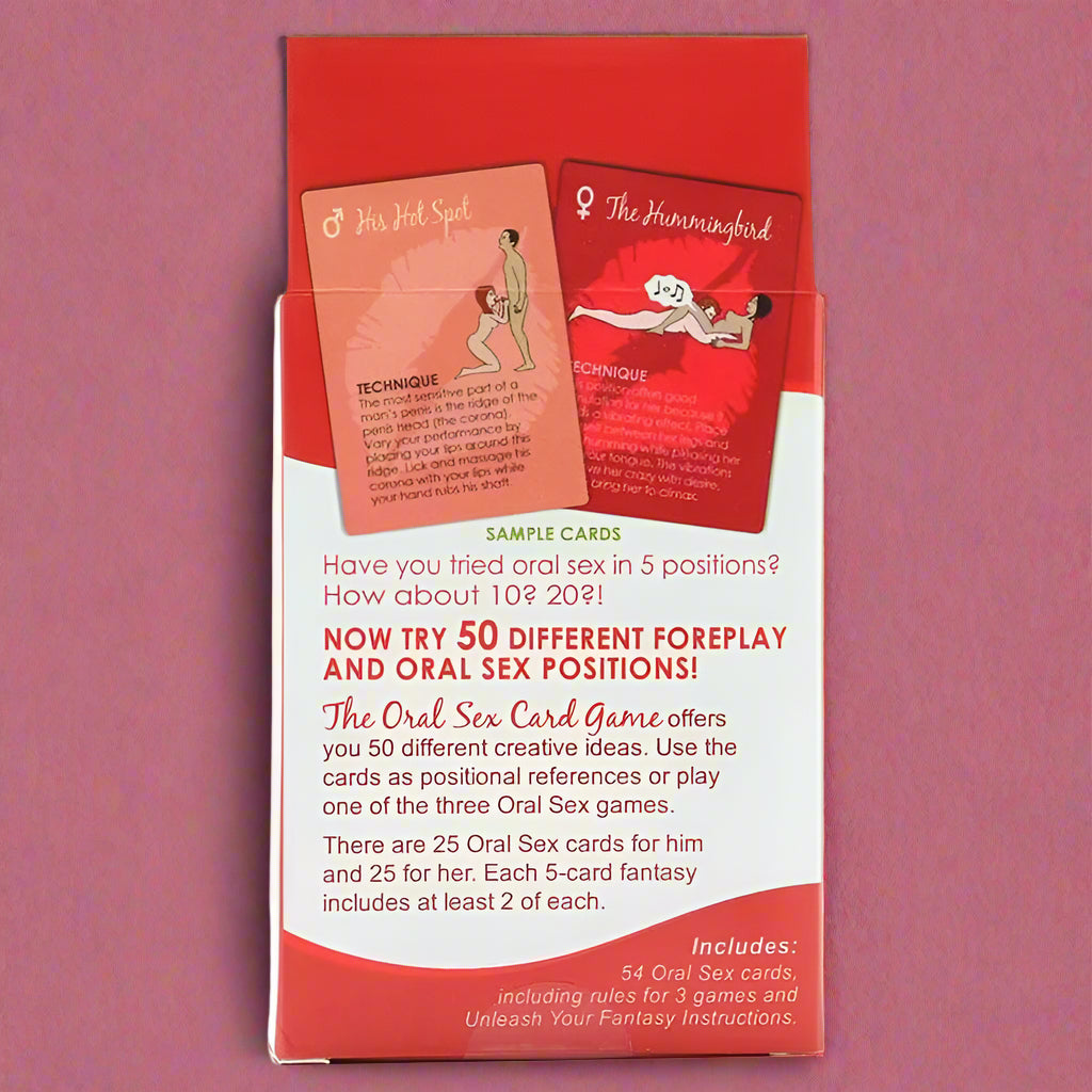 The Oral Sex Adult Card Game – 50 Fun & Naughty Positions