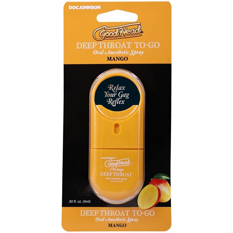 GoodHead To-Go Deep Throat Spray Mango 9ml retail pack