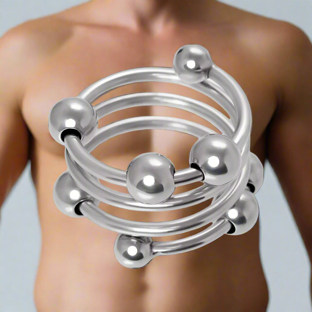 Stimulating Penis Head Ring 3.5cm Silver - Intensify Sensations