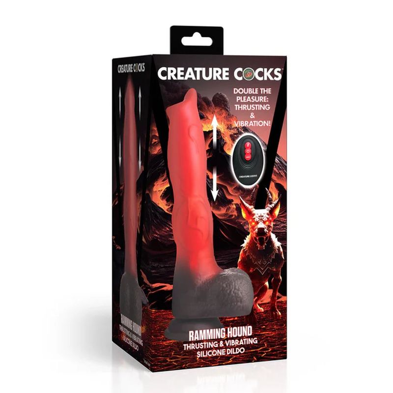 Ramming Hound Thrusting & Vibrating Fantasy Dildo