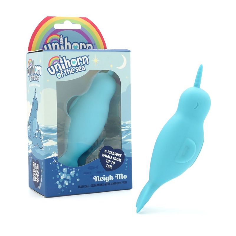 Unihorn of the Sea Dual Vibrator – Neigh Mo – The Narwhal Blue