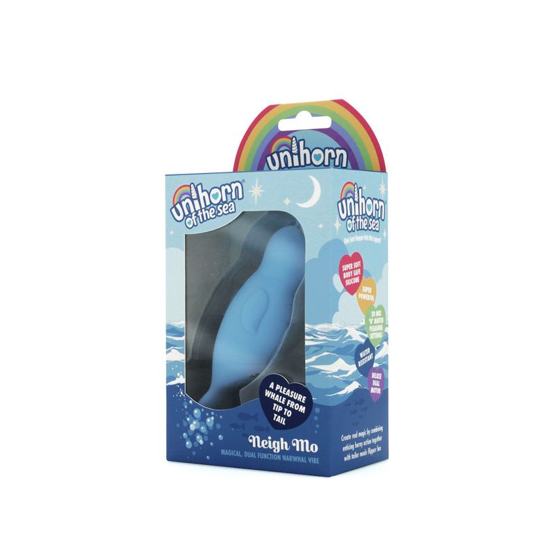 Unihorn of the Sea Dual Vibrator – Neigh Mo – The Narwhal Blue