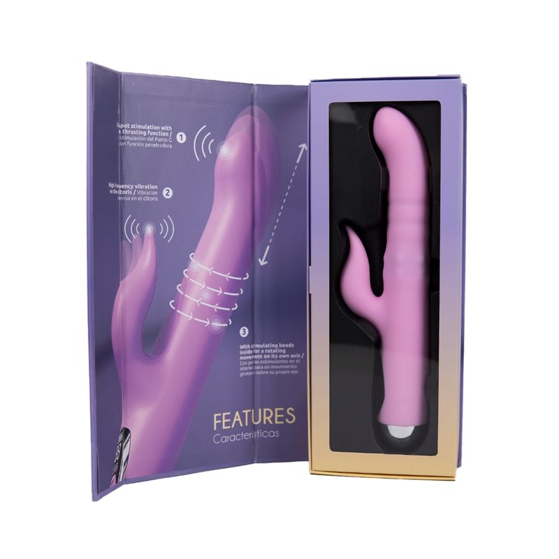 Osma Majestic Pearl Rabbit Vibrator Pro USB 10 Mode Purple