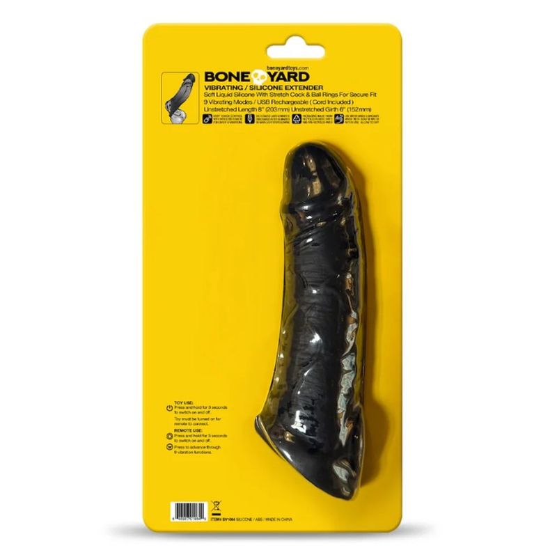 Boneyard Vibrating Penis Extender – Remote-Controlled Power & Pleasure