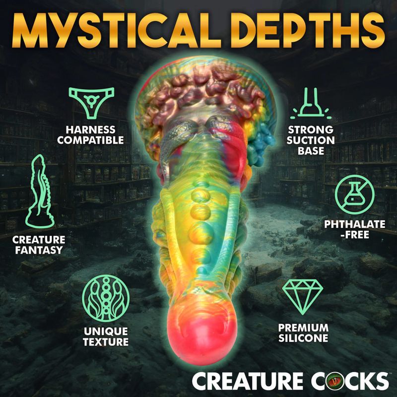 Creature Cocks Majestic Merman Silicone Dildo Rainbow