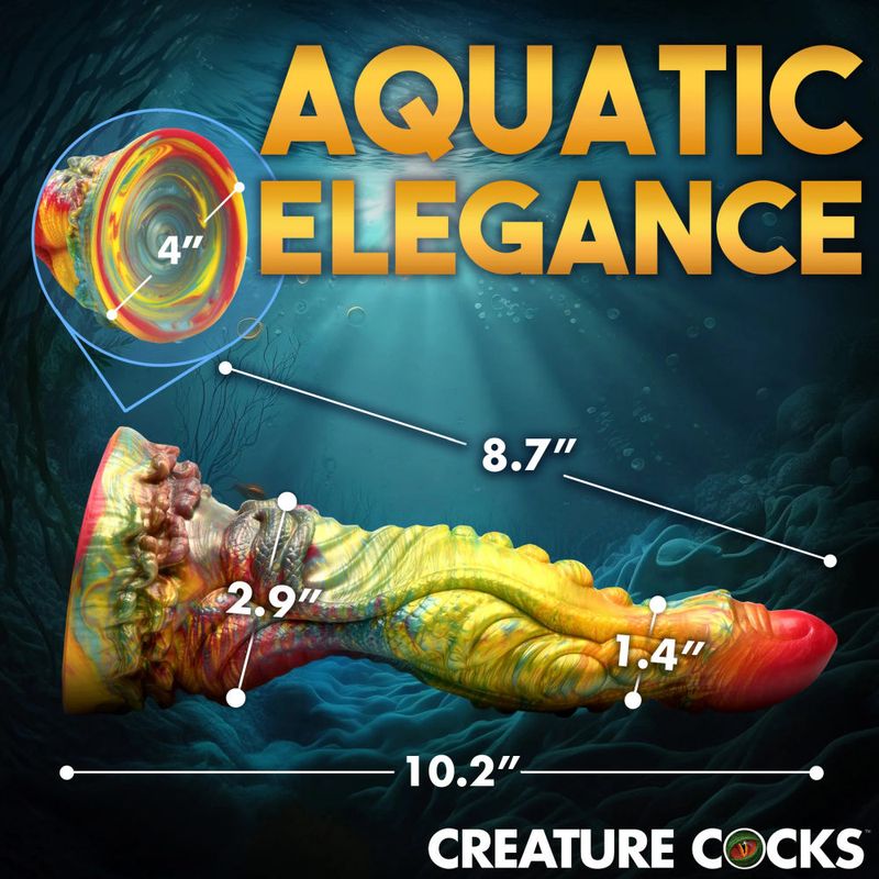 Creature Cocks Majestic Merman Silicone Dildo Rainbow