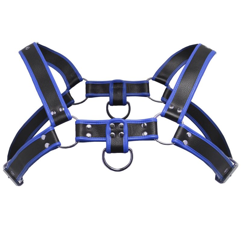 Master Series Bulldog Harness Blue One Size