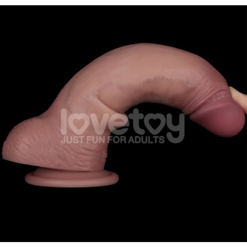Sliding Skin Pro Dual-Layer Silicone Dildo 8.5 Inch