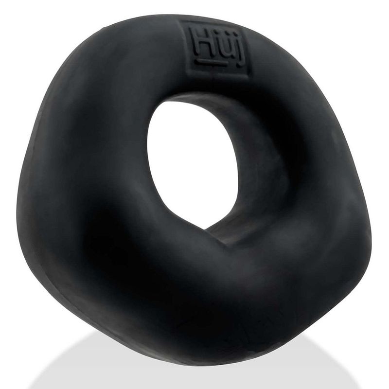 Black Fit Bulge ring showing its rounded opening and contoured lower support