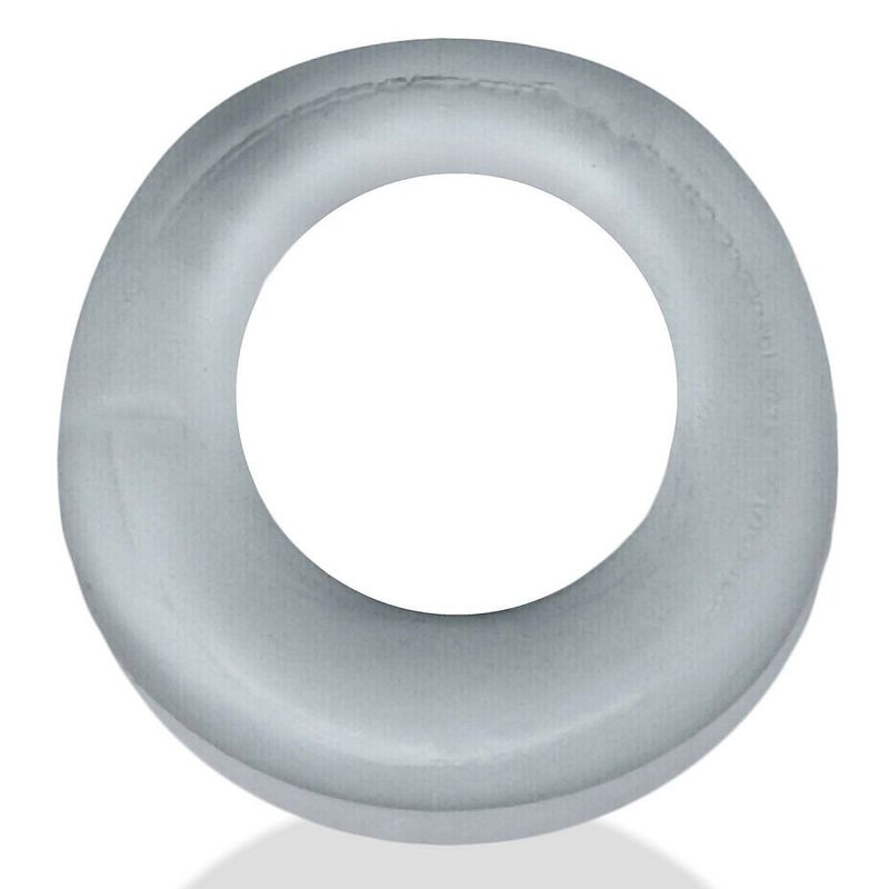 Front view of the Clear Hunkyjunk Expander ring and shallow upper edge
