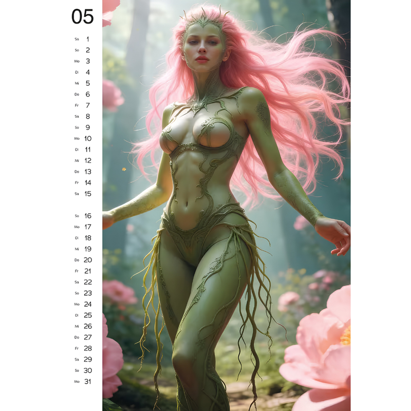 Fantasy Wall Calendar 2027 Erotic Fantasy Art Calendar