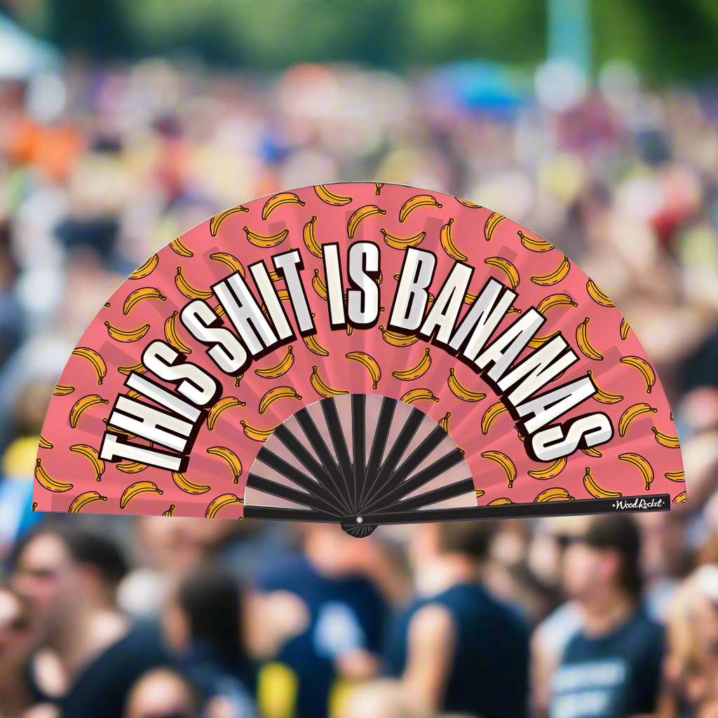 This Shit Is Bananas Folding Fan Mixed