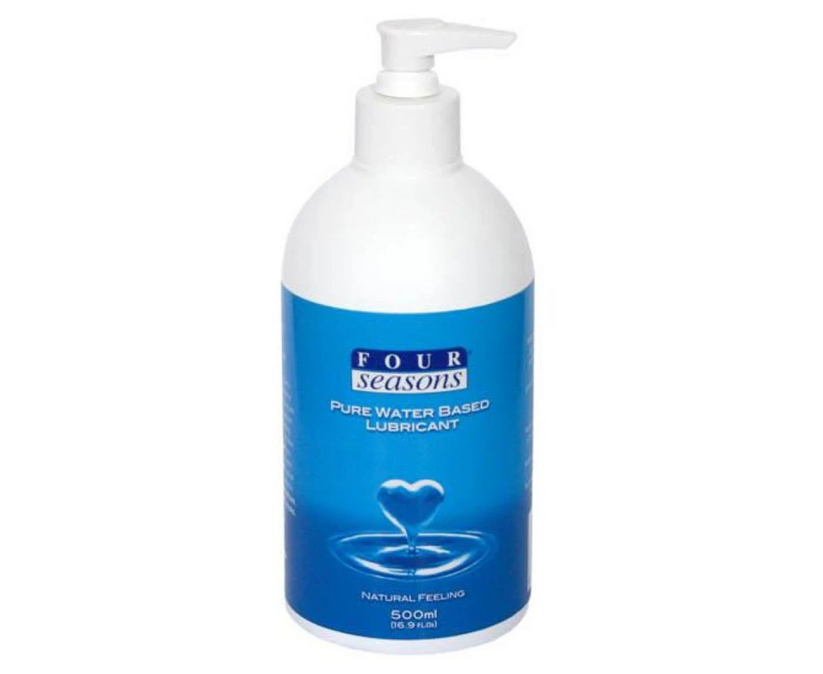 Four Seasons Pure water-based personal lubricant, 500 ml pump bottle