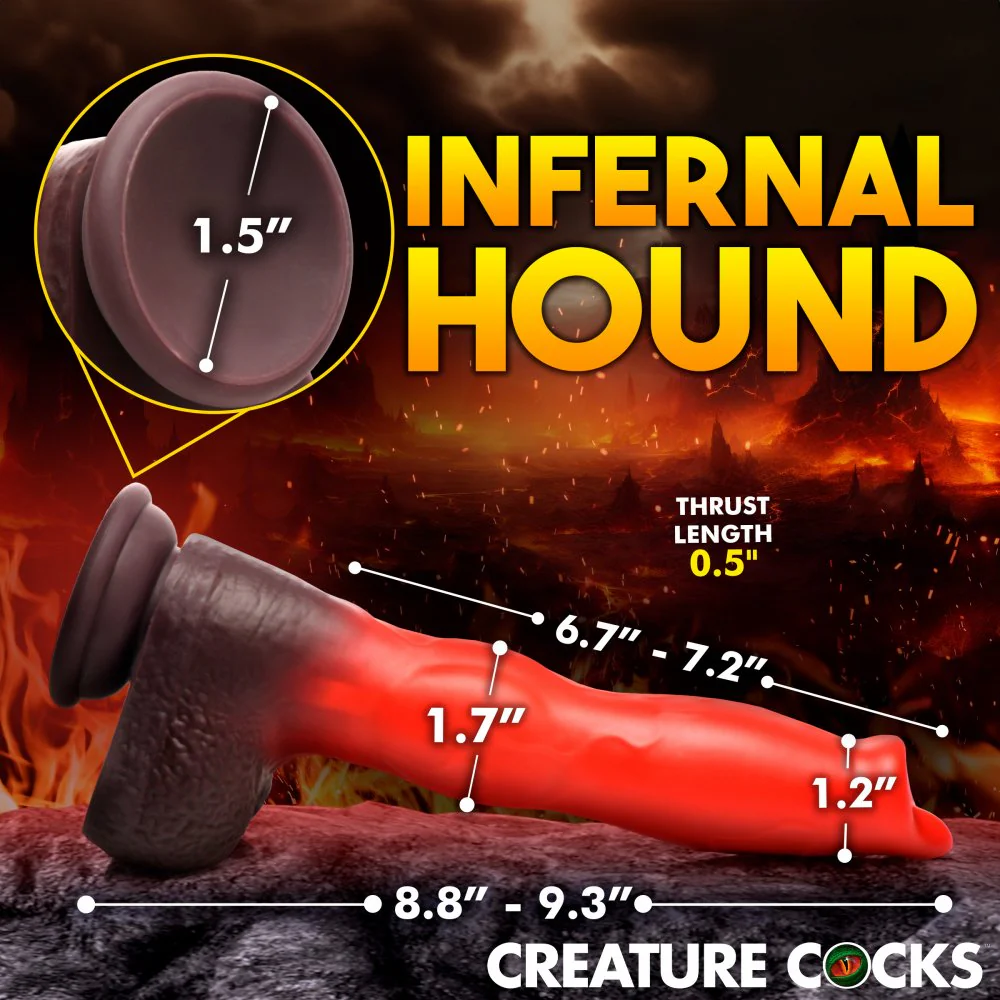 Ramming Hound Thrusting & Vibrating Fantasy Dildo