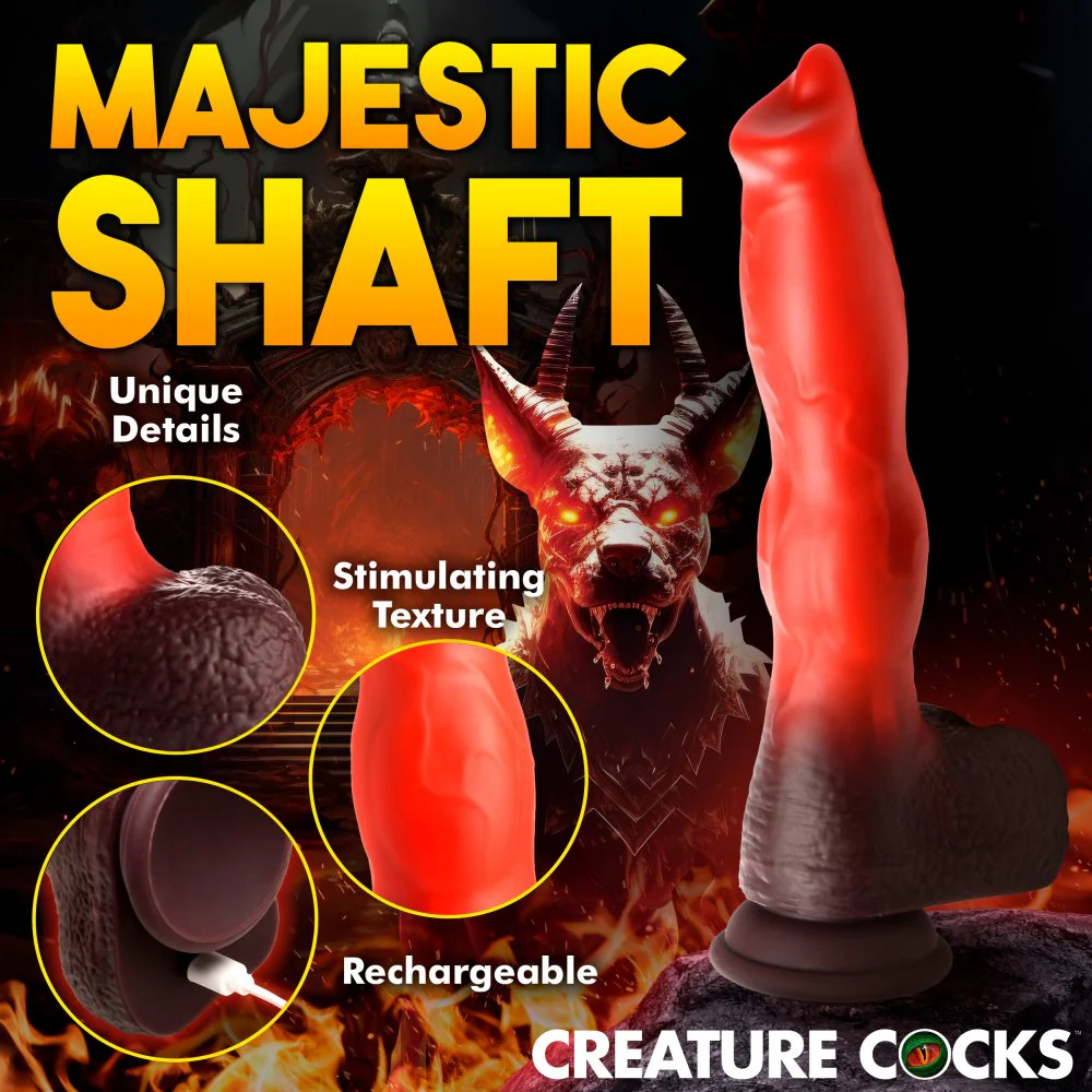 Ramming Hound Thrusting & Vibrating Fantasy Dildo