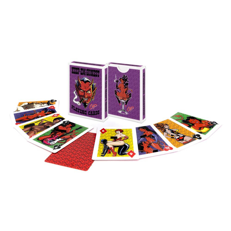 Coop Keep ’Em Honest Playing Cards – Devil Girls Pinup Deck