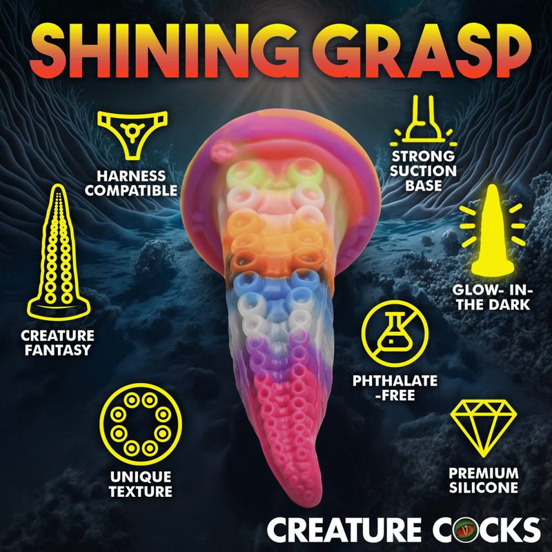 Creature Cocks Luminoctopus Glow-in-the-Dark Fatasy Tentacle Dildo