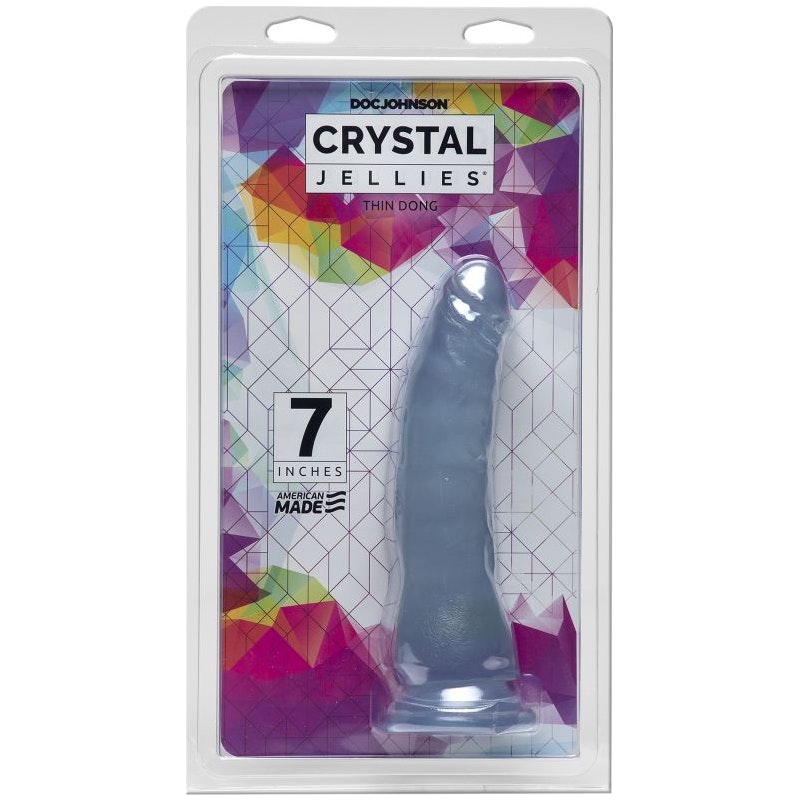 Crystal Jellies 7" Thin Dong – Easy-Entry Slimline