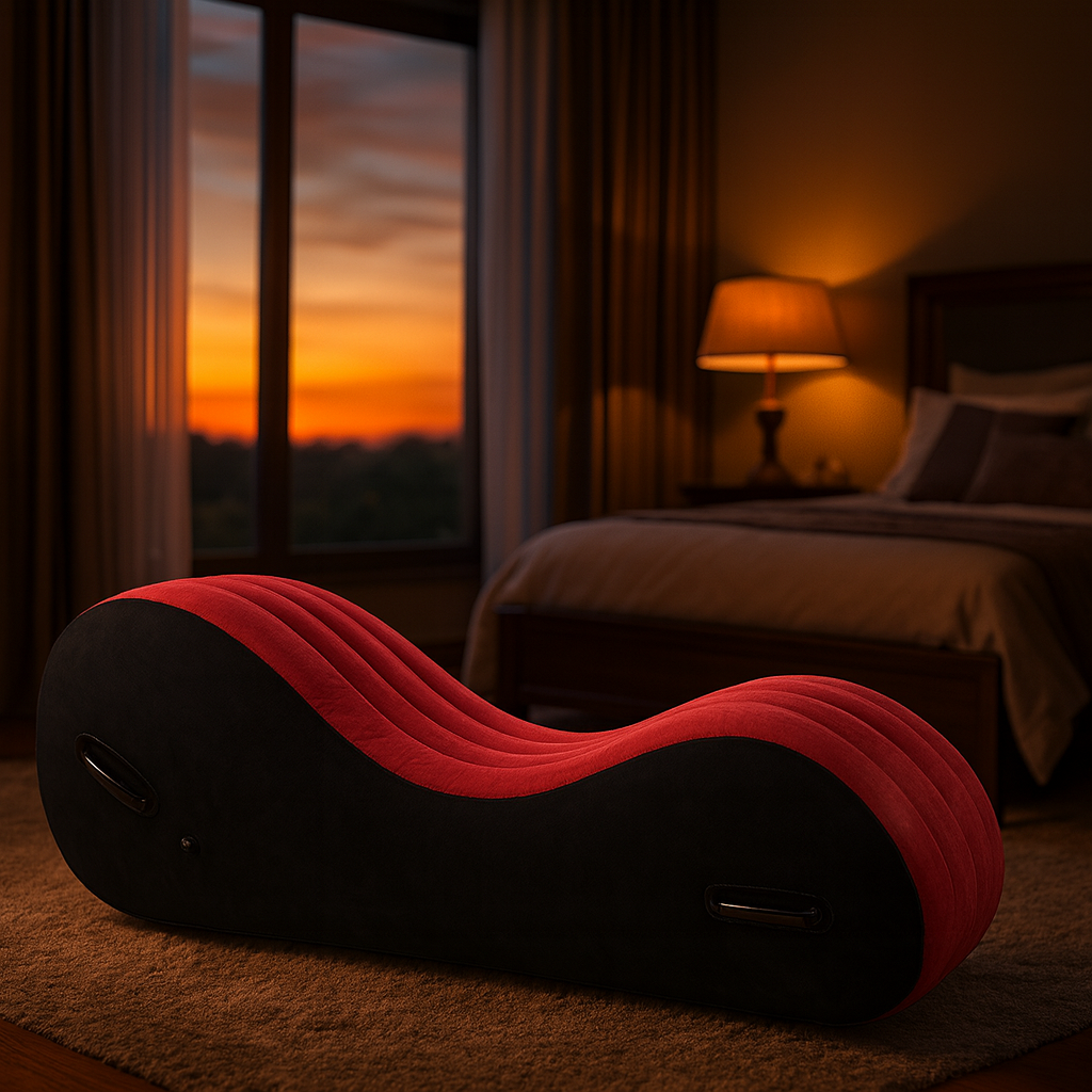 Daytona 1.5m Inflatable Suede Love Lounge with Handrails