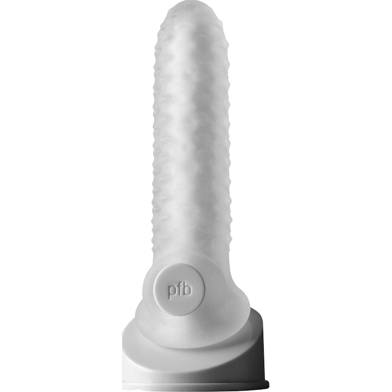 Fat Boy Checker Plate Penis Sheath 6.5 Inch Clear | The Love Shop