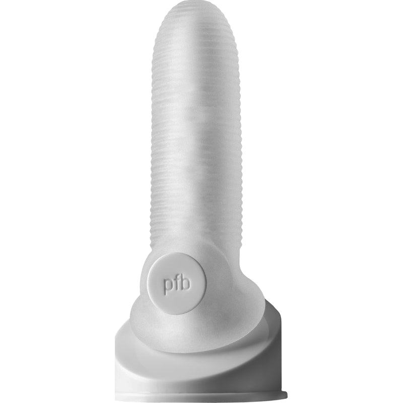 Fat Boy Micro Rib Penis Sheath 5.5 Inch Clear | The Love Shop