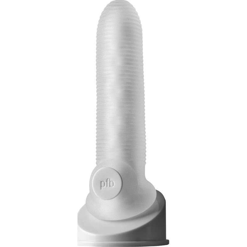 Fat Boy Micro Rib Penis Sheath 6.5 Inch Clear | The Love Shop
