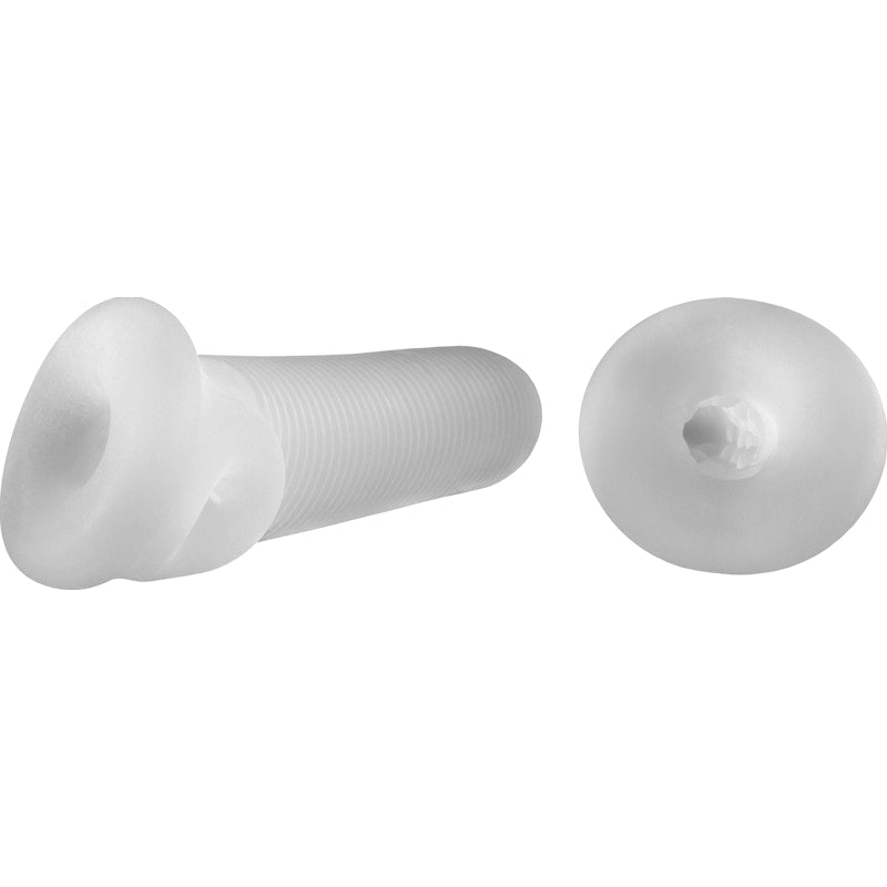 Fat Boy Micro Rib Penis Sheath 7.5 Inch Clear | The Love Shop