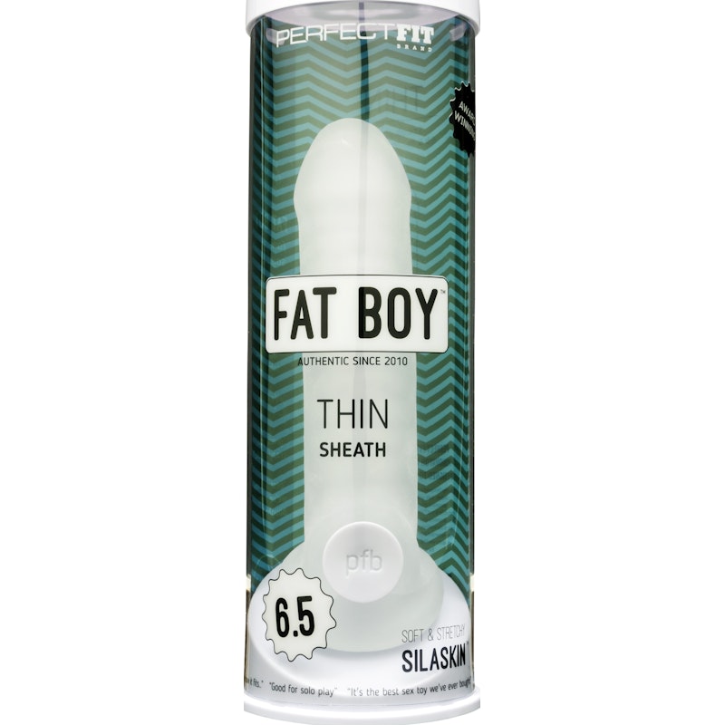 Fat Boy Thin Sheath Penis Extender 6.5 Inch Clear | The Love Shop