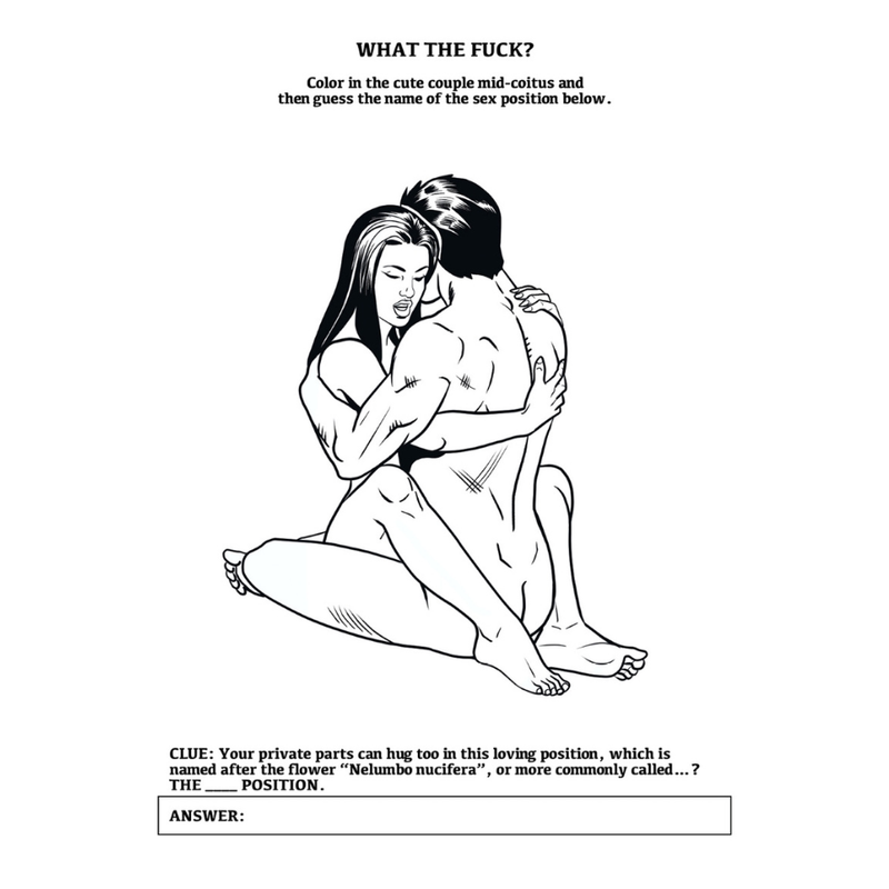 Kama Sutra Adult Colouring Book – 24 Naughty Pages