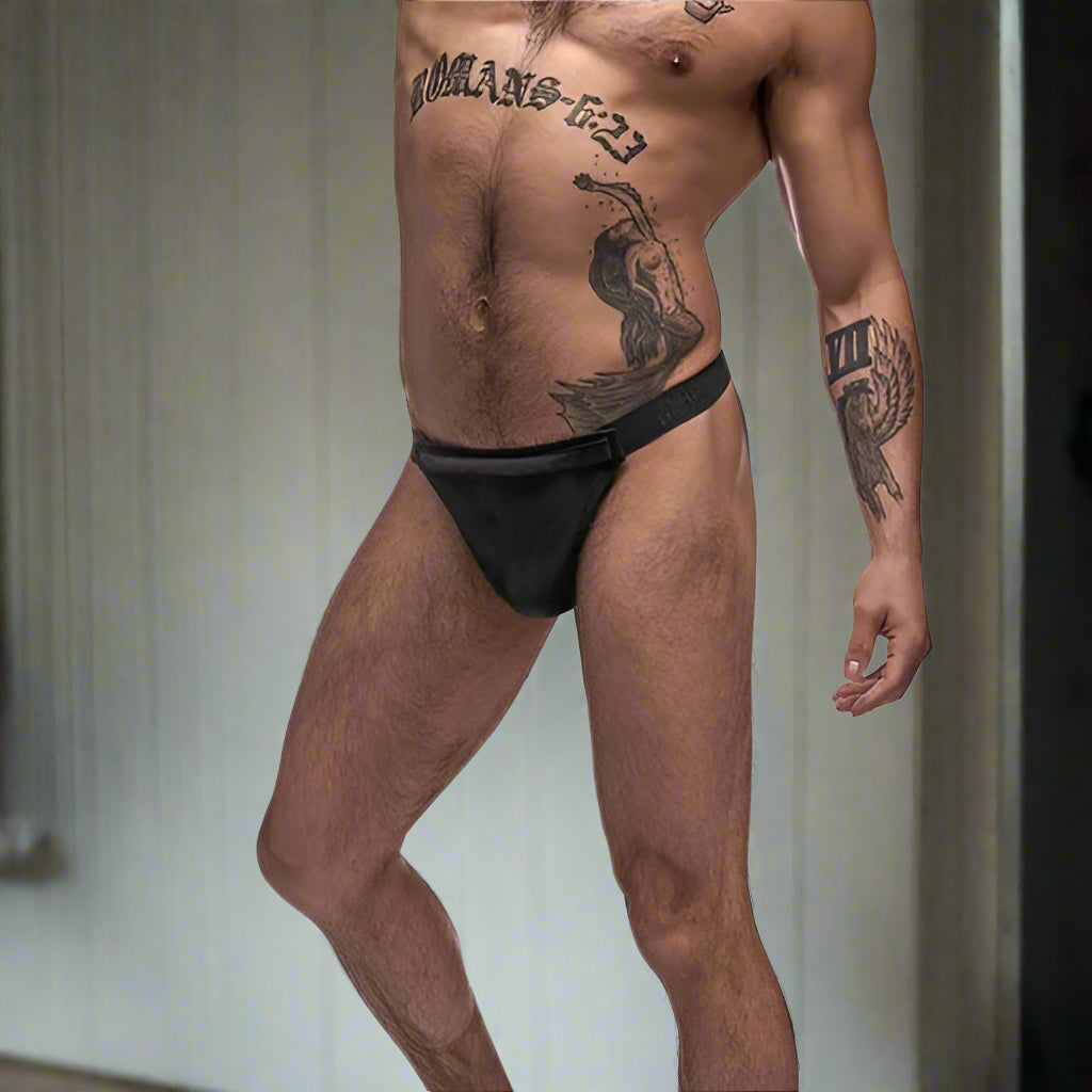 Male Power Grip & Rip Thong – Breakaway Pouch Tease