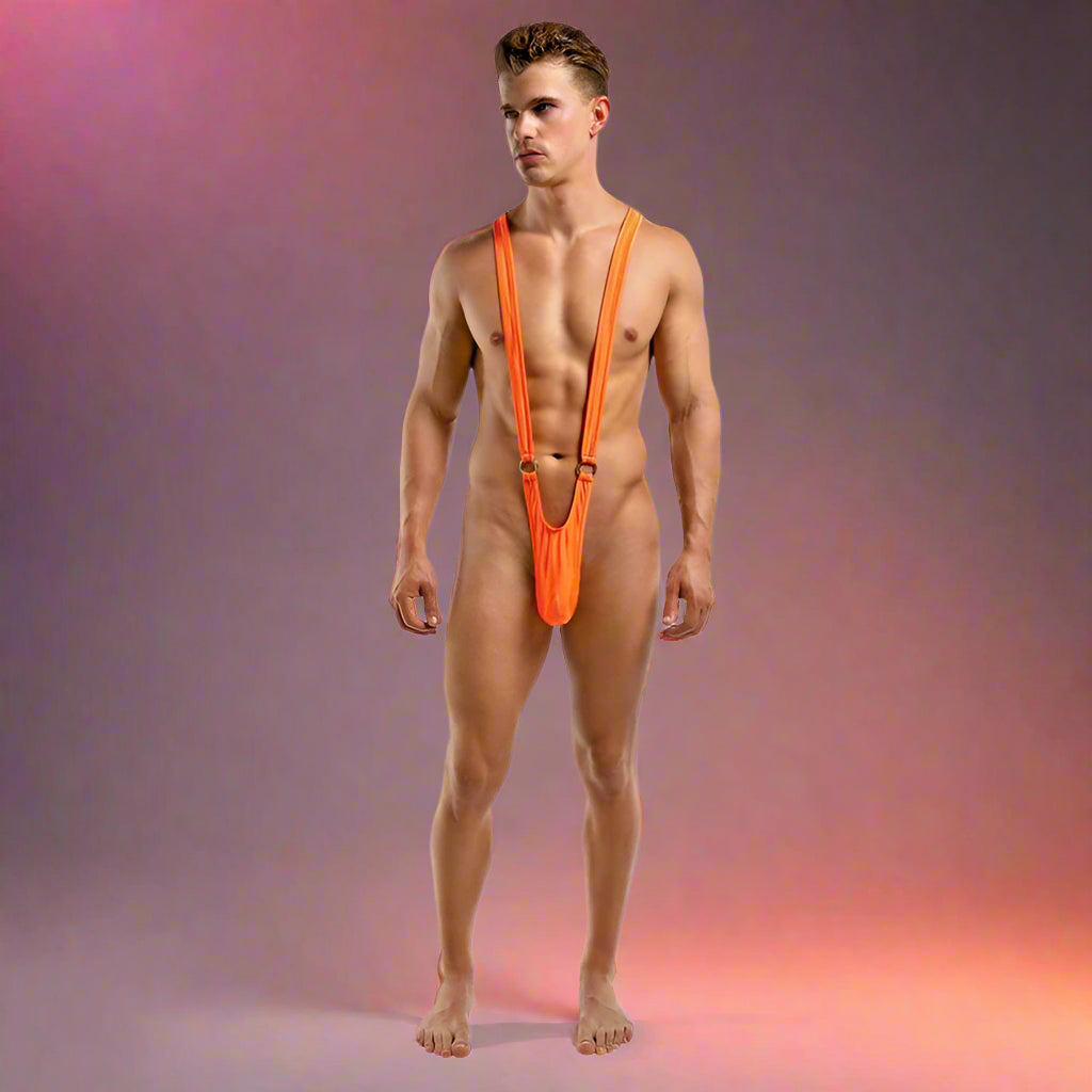 Male Power Sling-Front Rings – Breathable Stretch Mankini