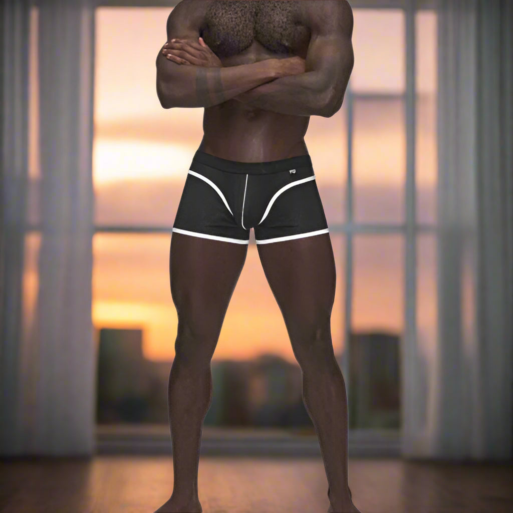 Male Power Sport Mesh Mini Short – Cool Mesh, Stay-Put Waist