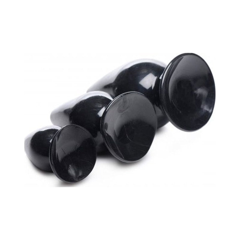 Master Series Triple Cones Butt Plug Set Black