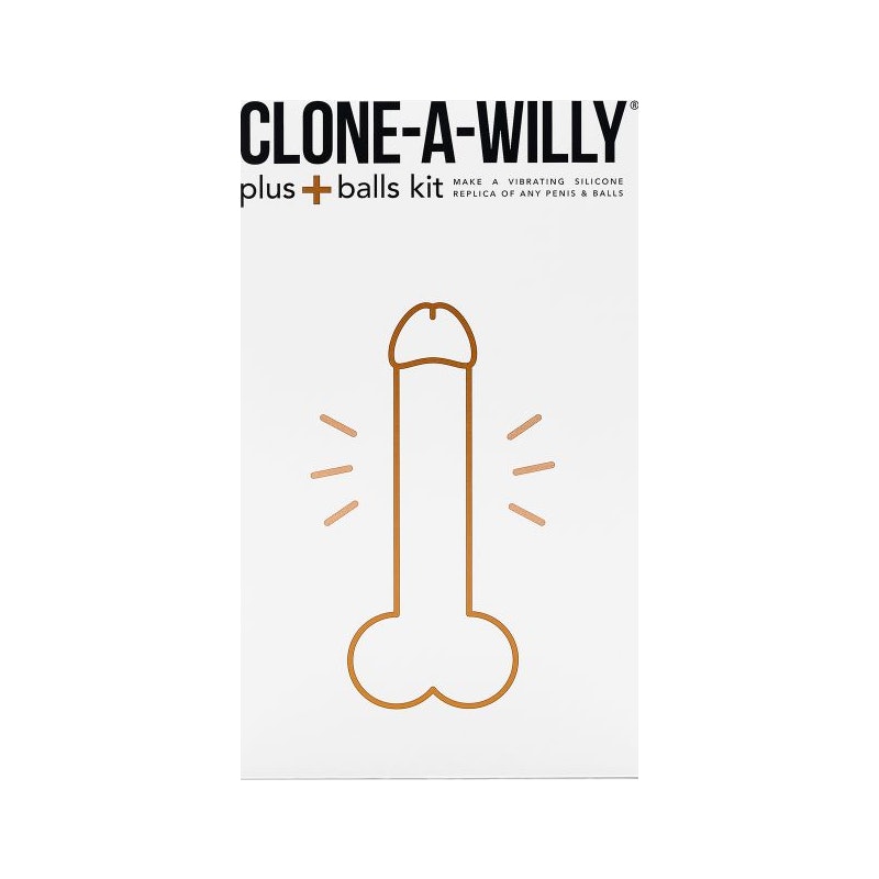 Medium Skin Tone Clone A Willy Plus Balls DIY Homemade Dildo | The Love Shop