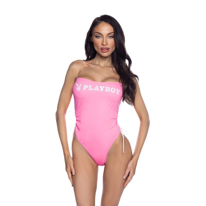 PlayBoy Pink One-Piece Swimsuit – Flirty Fit with Bunny Vibes
