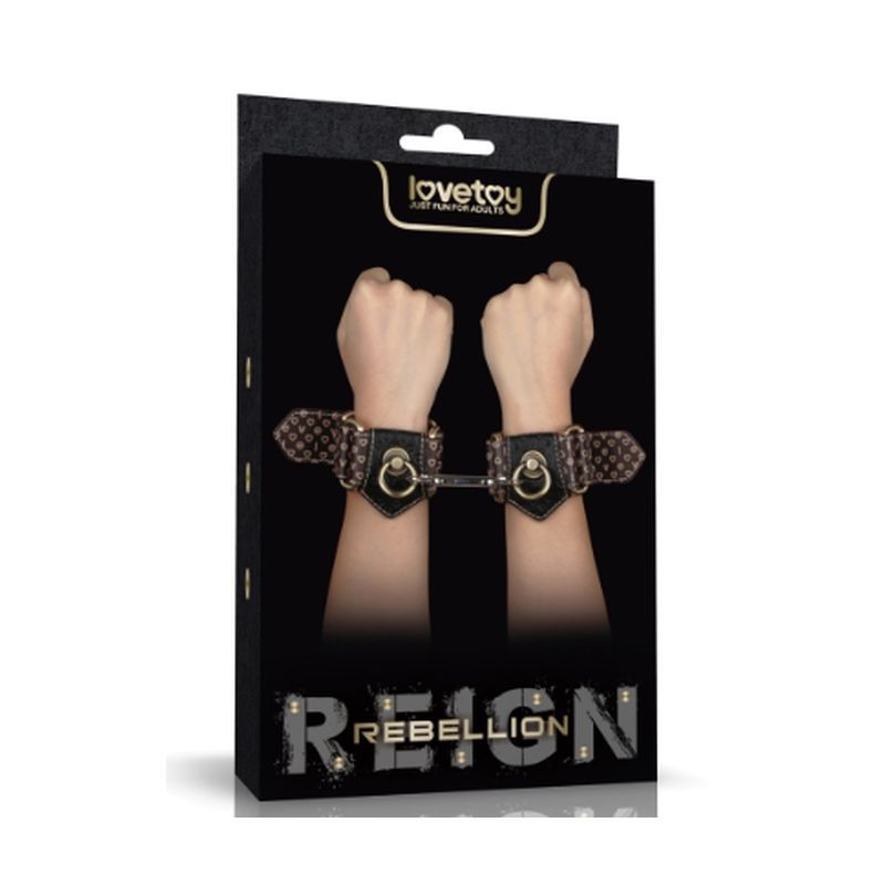 Rebellion Reign Faux Leather Handcuffs | The Love Shop
