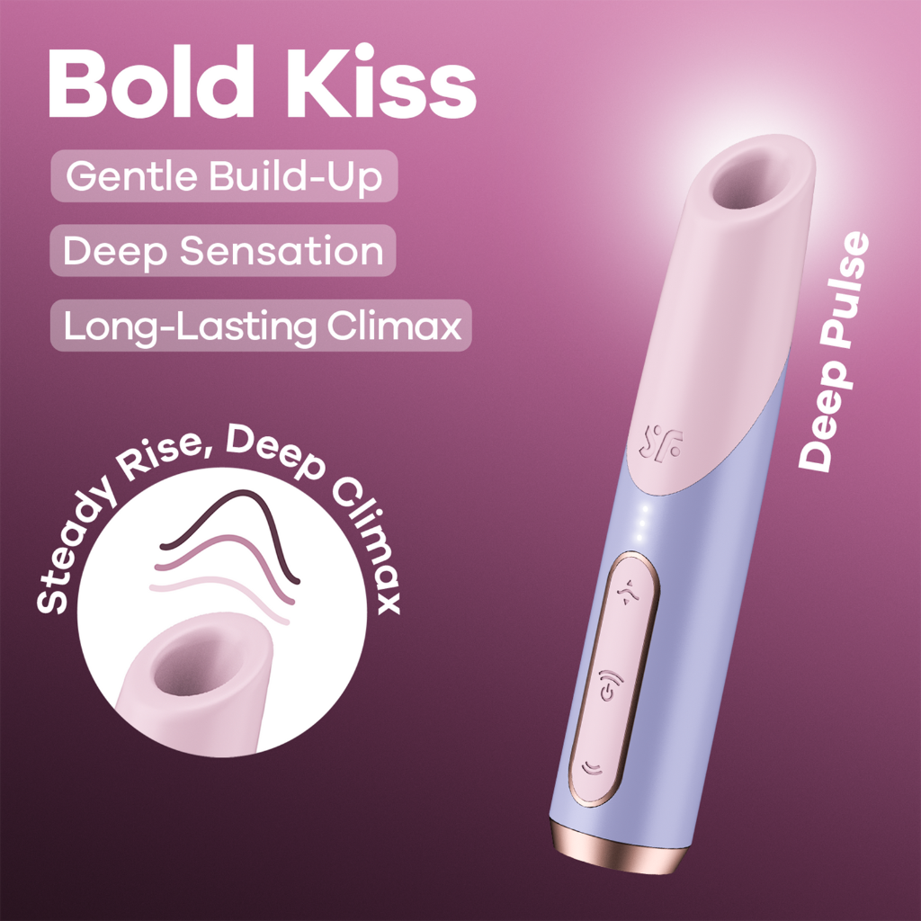 Satisfyer Bold Kiss – Discreet Deep Pulse Clitoral Massager