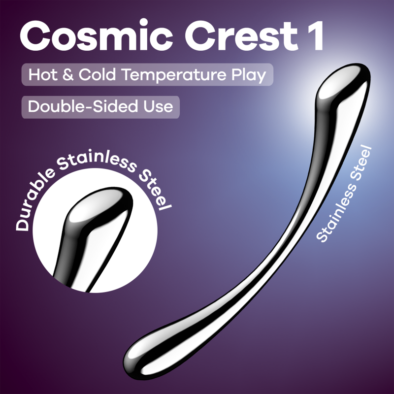 Satisfyer Cosmic Crest – Luxe Stainless Steel Pleasure Wand