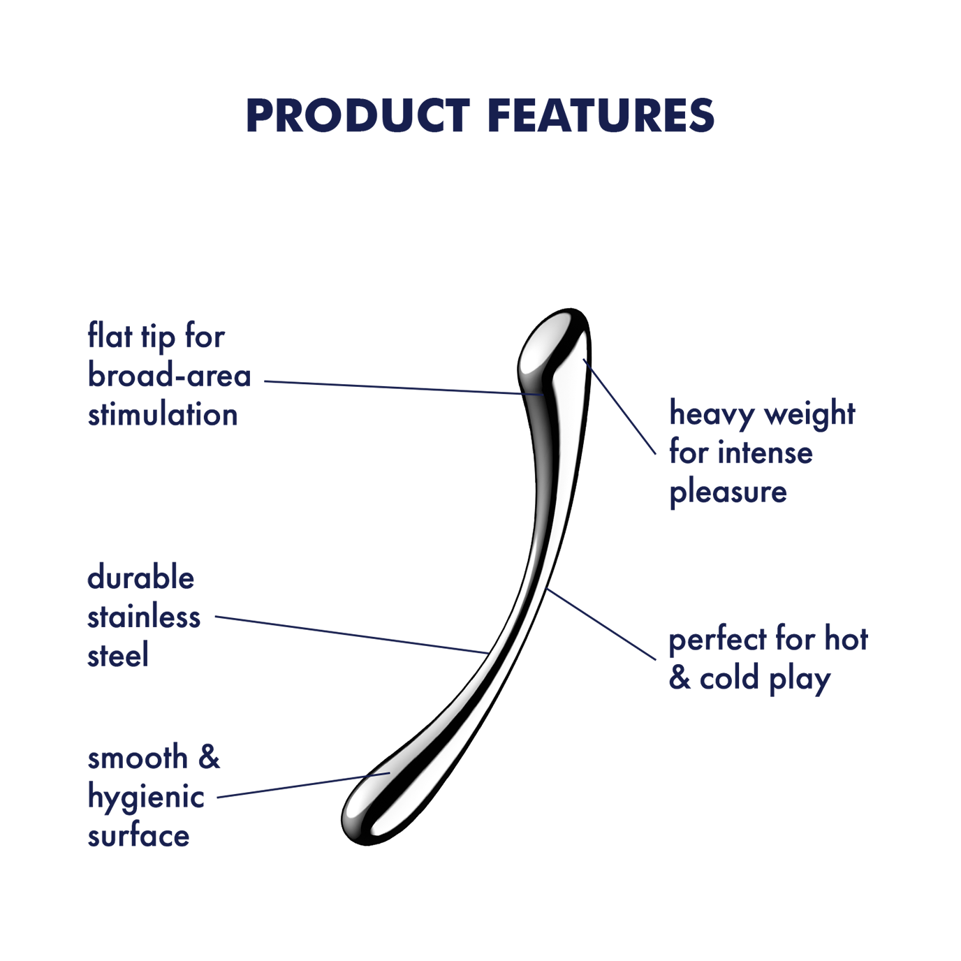 Satisfyer Cosmic Crest – Luxe Stainless Steel Pleasure Wand
