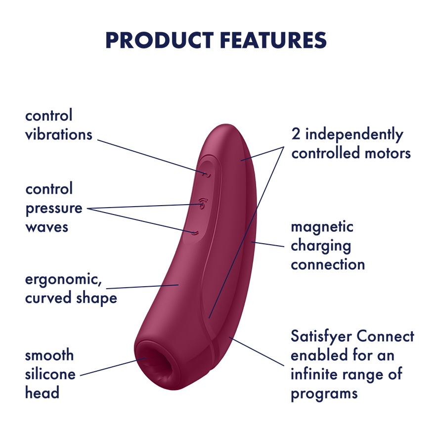 Satisfyer Curvy 1+ Air Pulse Vibrator – Custom Control, Deeper Fun