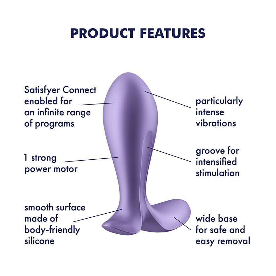 Satisfyer Intensity Vibrating Plug – Unisex Anal Power, App Controlled
