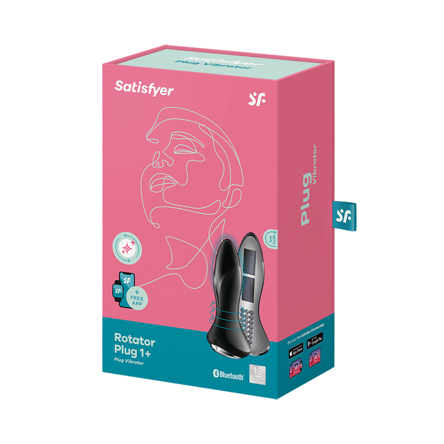 Satisfyer Rotator Butt Plug 1 + App - Rotating Beads & Vibration