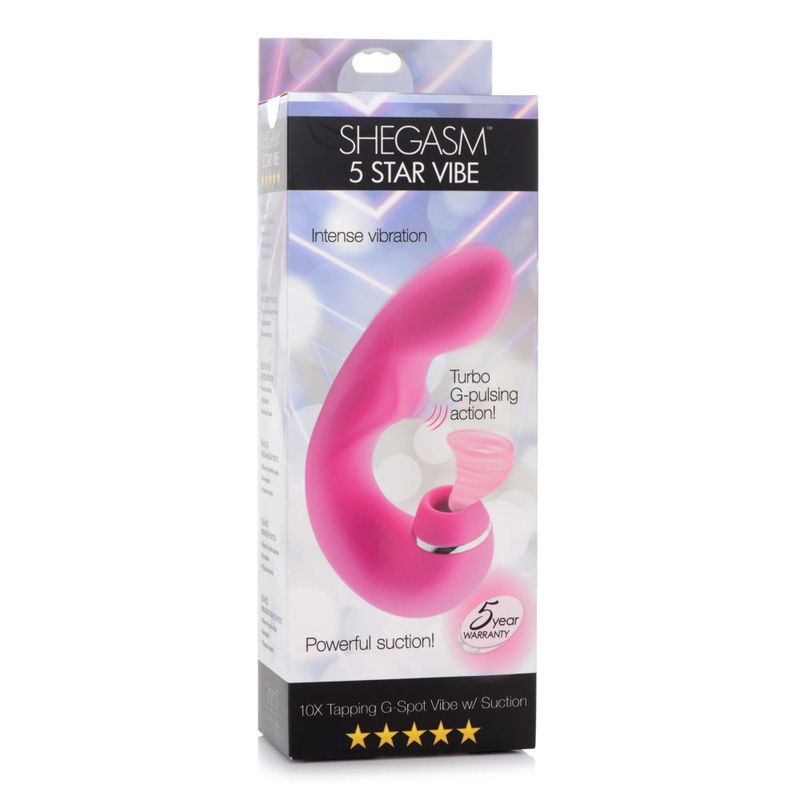 Shegasm 5 Star 10X Tapping G-Spot Vibe – Triple Treat Power