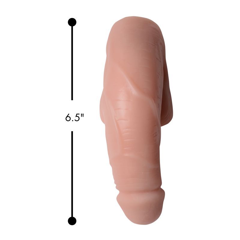 Strap U 6.5” Large Bulge Soft Packer Dildo - Light Skin Tone