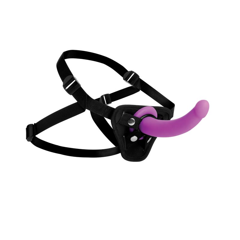 Strap U Navigator G-Spot Dildo with Harness – Deep Connection