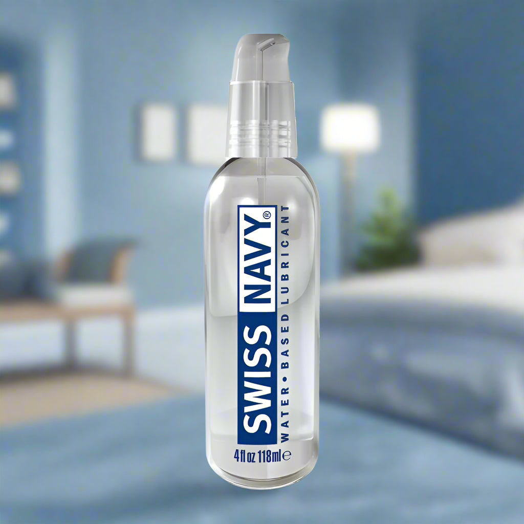 Swiss Navy Water Based Lube – Gel-to-Liquid, Toy-Safe Glide